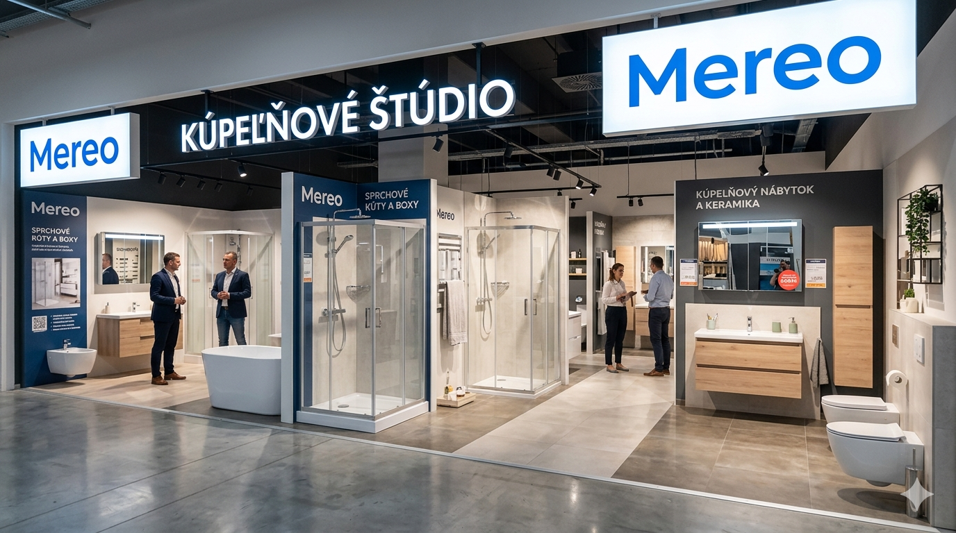 Mereo — sprchové kúty, vlajková loď značky